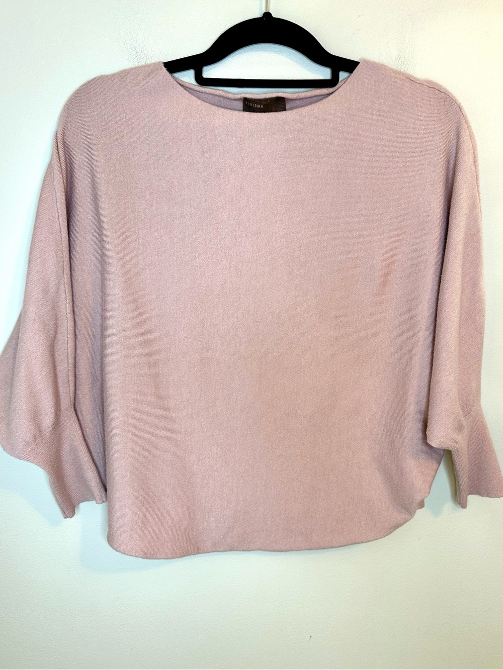 Kerisma Ryu Thin Top S/M Dusty Pink Dolman Batwing Oversized Sweater